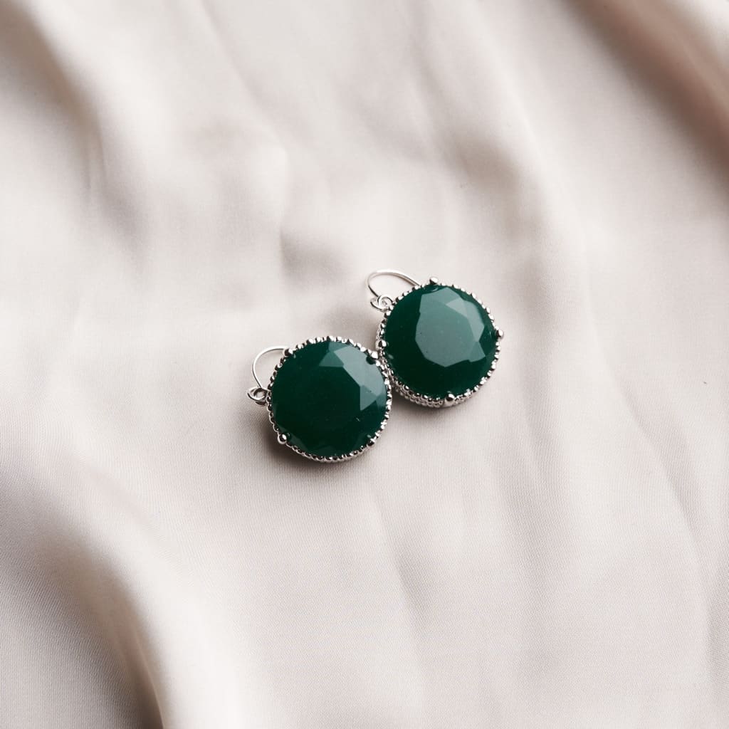 Round Drop Earrings