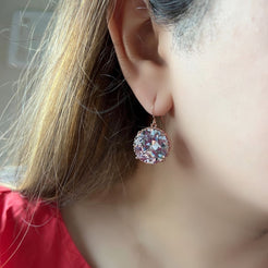 Round Drop Earrings