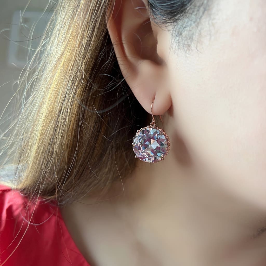 Round Drop Earrings