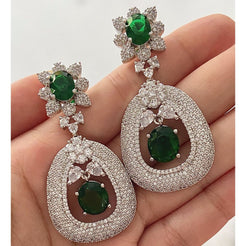 Seher Earrings in Green