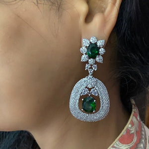 Seher Earrings in Green
