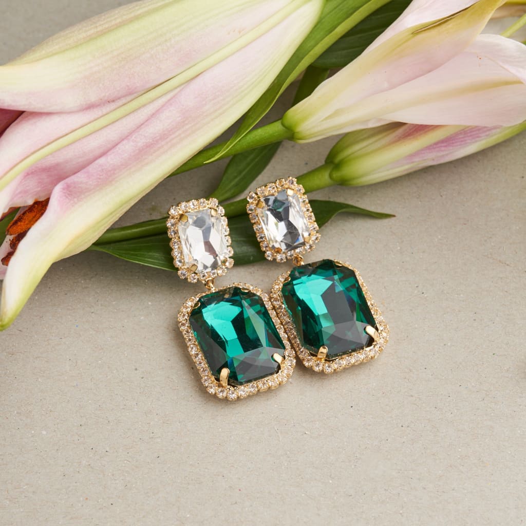 Shae Earrings - Green