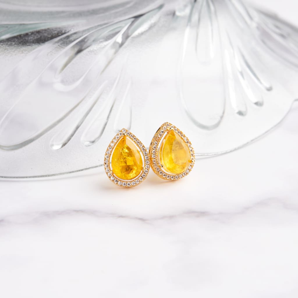 Xylia Earrings - Yellow&Gold